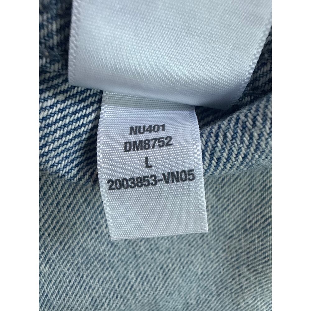 Madewell Denim Boxy Shirt Jacket Maspeth Wash Size Large NU401 - Picture 10 of 13